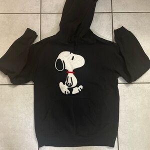 Peanuts Black Apparel with Snoopy Graphic